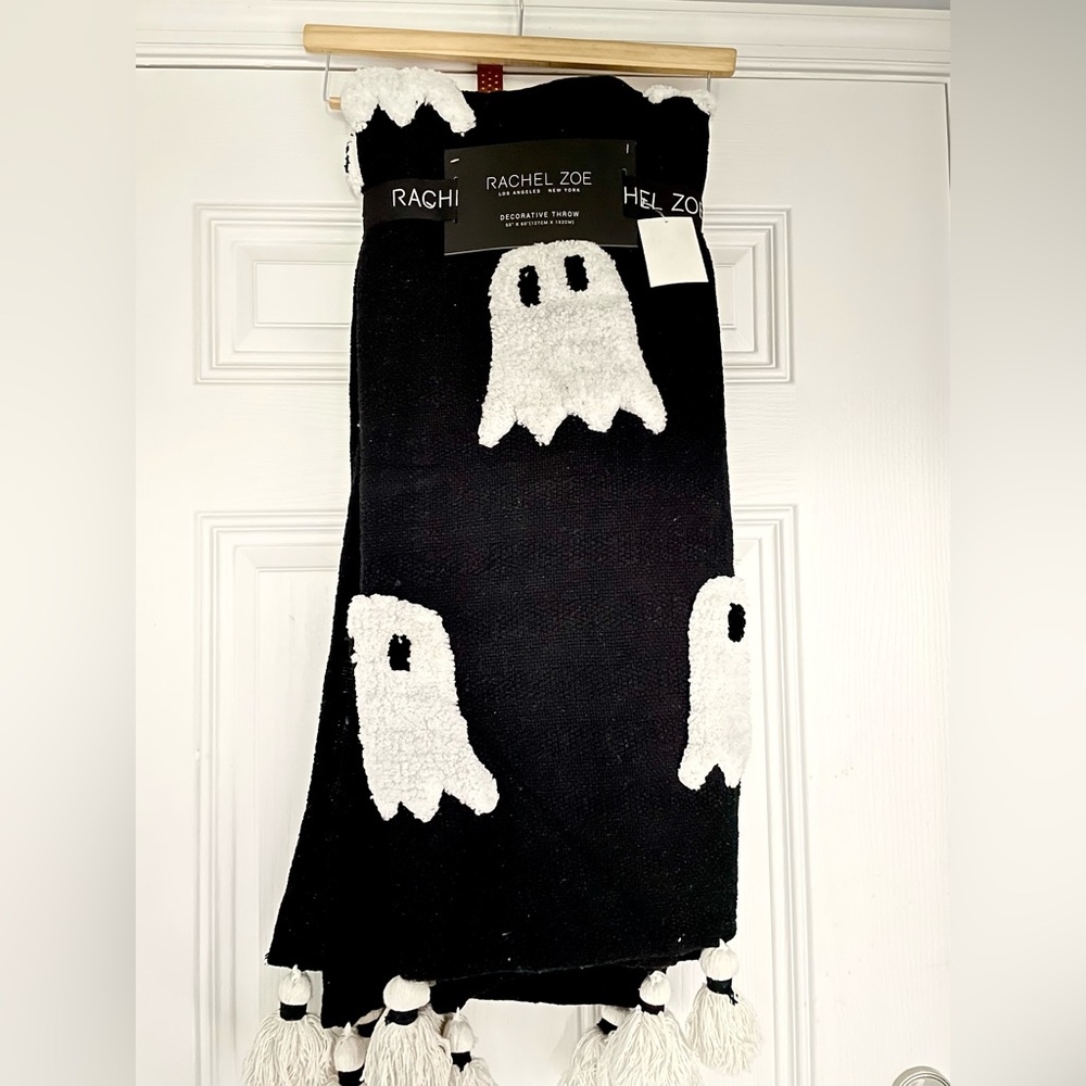 NWT Rachel Zoe Ghost Blanket Halloween
